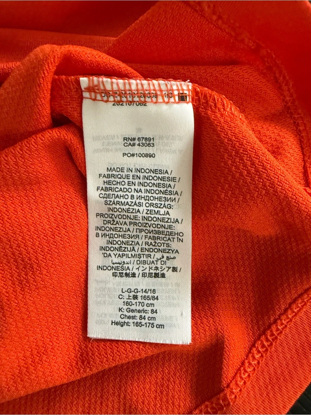 New York Mets Nike dri-fit tee (boys) Size Large~14/16 in orange
